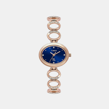 Fria Women Quartz Dial Analog Brass Watch TWEL24003