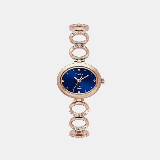 Fria Women Quartz Dial Analog Brass Watch TWEL24003
