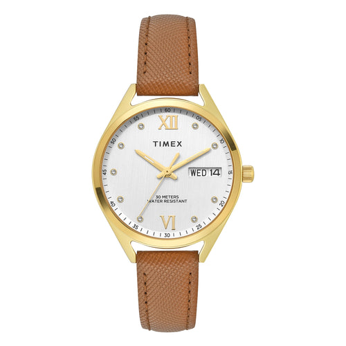 Timex Trendline Round 34mm Silver Dial Analog Women Watch - TWEL26803