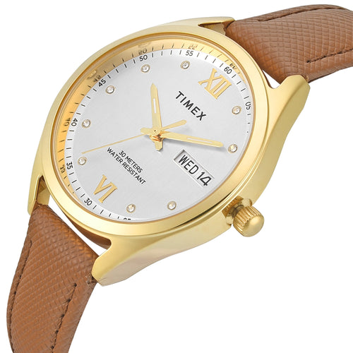 Timex Trendline Round 34mm Silver Dial Analog Women Watch - TWEL26803