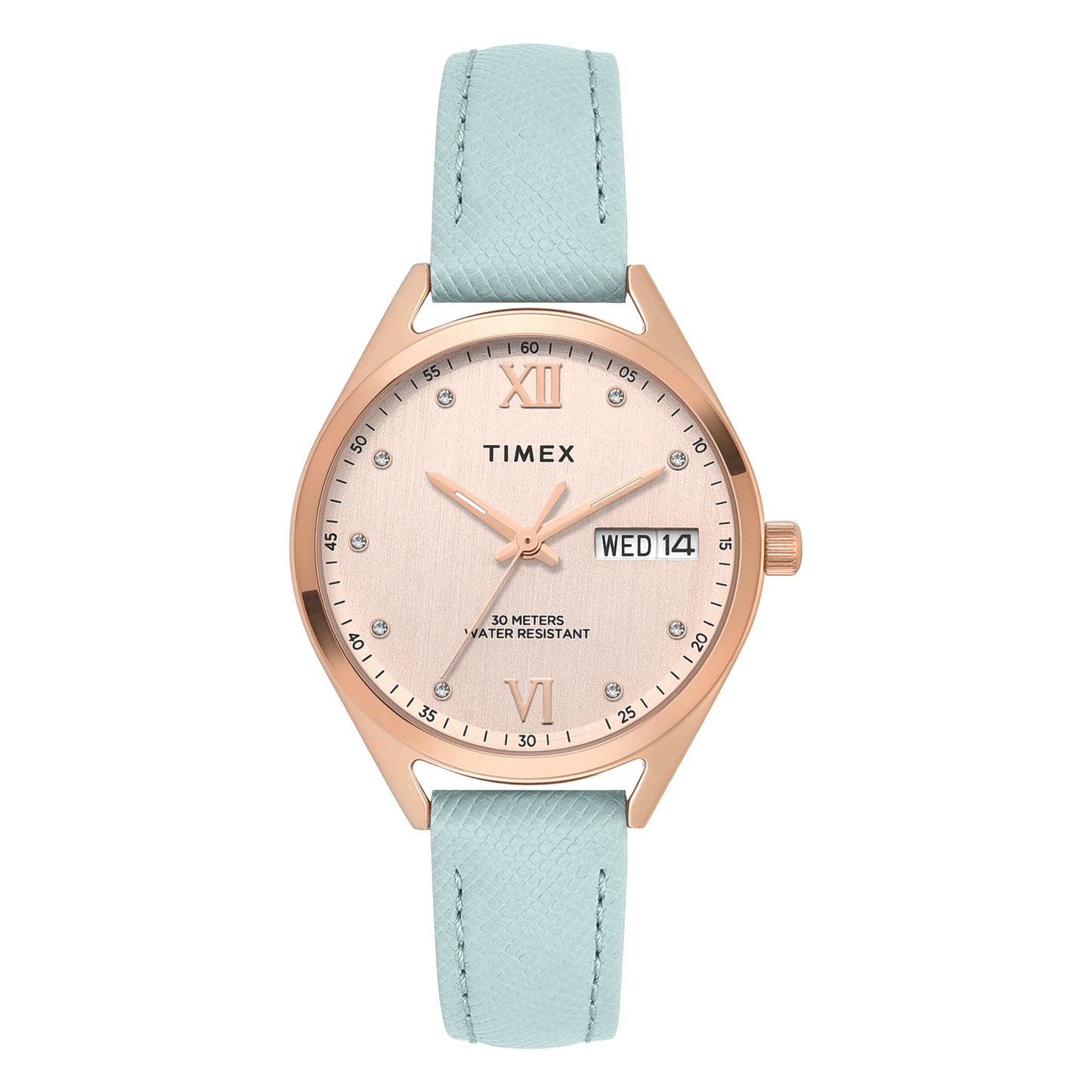 Timex Trendline Round 34mm Rose Gold Dial Analog Women Watch - TWEL26805