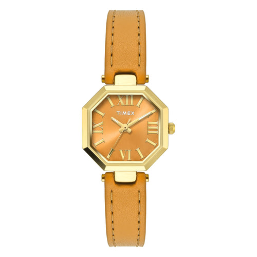 Timex Trendline Octagonal 26mm Yellow Dial Analog Women Watch - TWEL26900