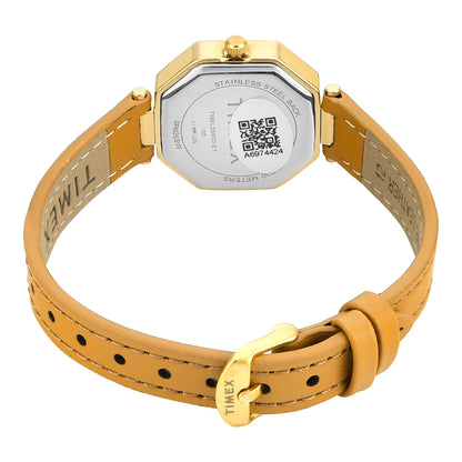 Timex Trendline Octagonal 26mm Yellow Dial Analog Women Watch - TWEL26900