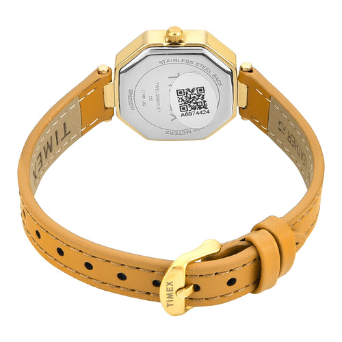 Timex Trendline Octagonal 26mm Yellow Dial Analog Women Watch - TWEL26900