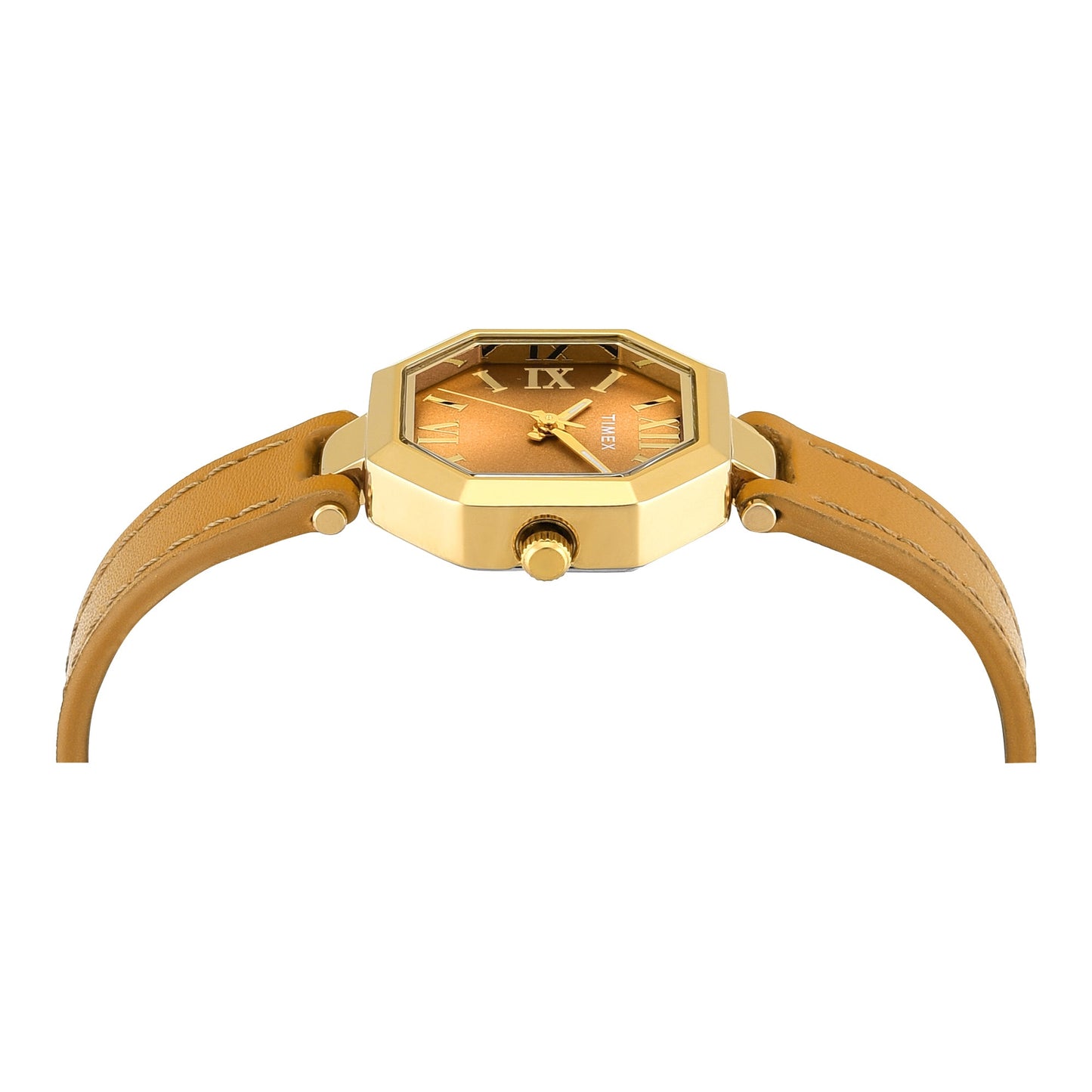 Timex Trendline Octagonal 26mm Yellow Dial Analog Women Watch - TWEL26900