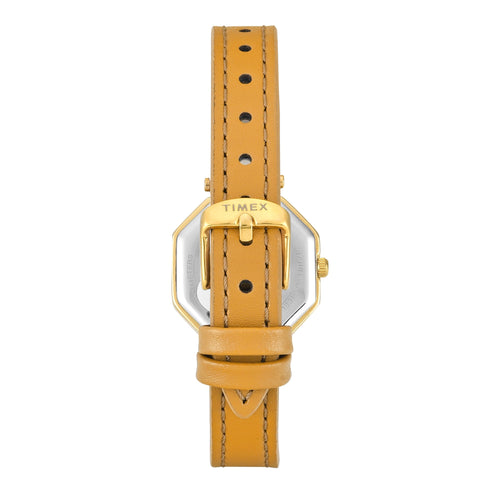 Timex Trendline Octagonal 26mm Yellow Dial Analog Women Watch - TWEL26900