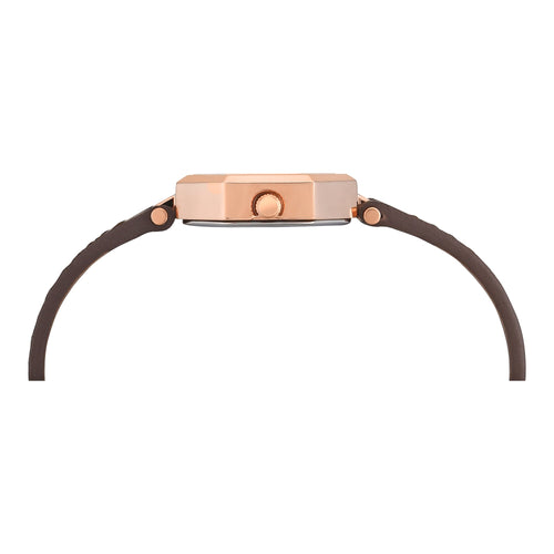 Timex Trendline Octagonal 26mm Brown Dial Analog Women Watch - TWEL26901