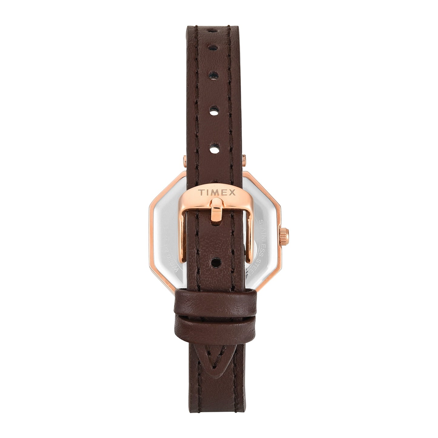 Timex Trendline Octagonal 26mm Brown Dial Analog Women Watch - TWEL26901