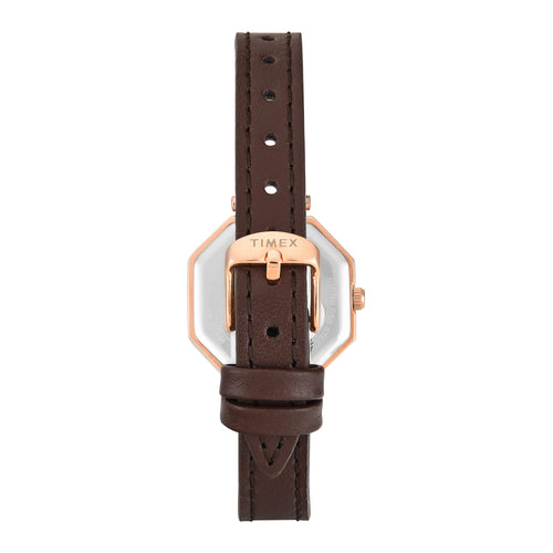 Timex Trendline Octagonal 26mm Brown Dial Analog Women Watch - TWEL26901