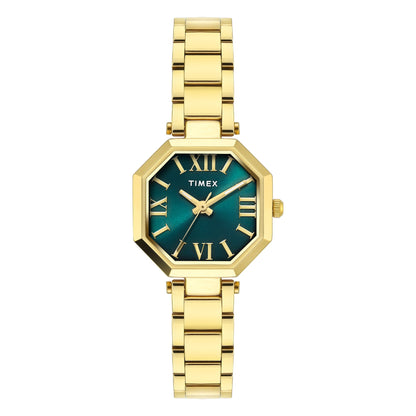 Timex Trendline Octagonal 26mm Teal Dial Analog Women Watch - TWEL26902