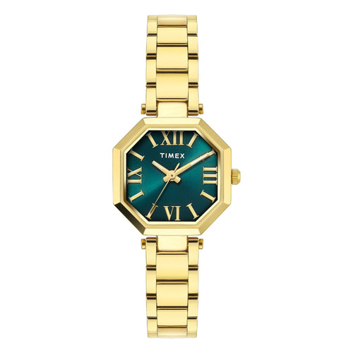 Timex Trendline Octagonal 26mm Teal Dial Analog Women Watch - TWEL26902