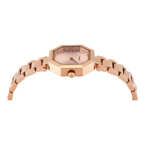 Timex Trendline Octagonal 26mm Rose Gold Dial Analog Women Watch - TWEL26903