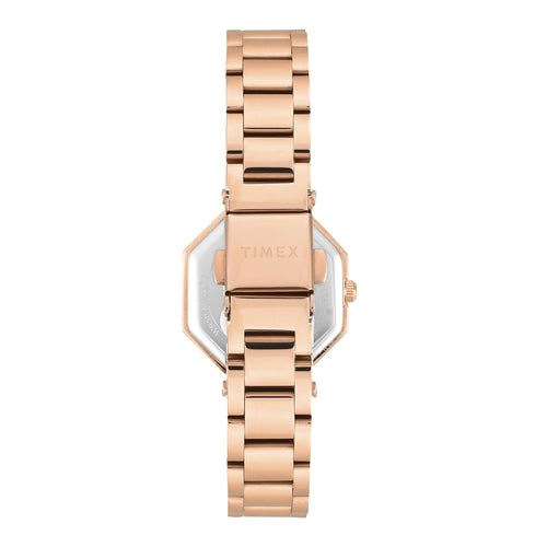 Timex Trendline Octagonal 26mm Rose Gold Dial Analog Women Watch - TWEL26903
