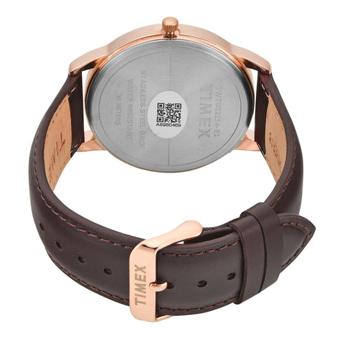 Timex Trendline Round 43mm Brown Dial Analog Men Watch - TWTG12114