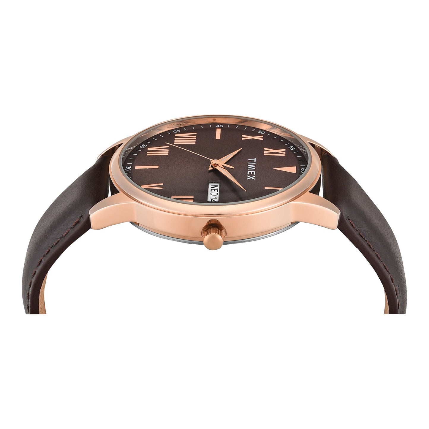 Timex Trendline Round 43mm Brown Dial Analog Men Watch - TWTG12114