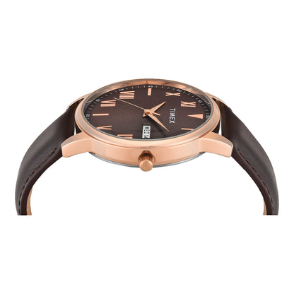 Timex Trendline Round 43mm Brown Dial Analog Men Watch - TWTG12114