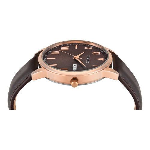 Timex Trendline Round 43mm Brown Dial Analog Men Watch - TWTG12114