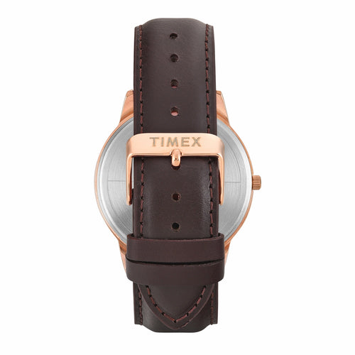 Timex Trendline Round 43mm Brown Dial Analog Men Watch - TWTG12114