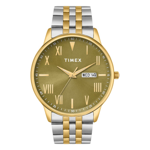 Timex Trendline Round 43mm Green Dial Analog Men Watch - TWTG12115