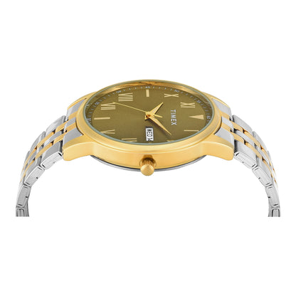 Timex Trendline Round 43mm Green Dial Analog Men Watch - TWTG12115