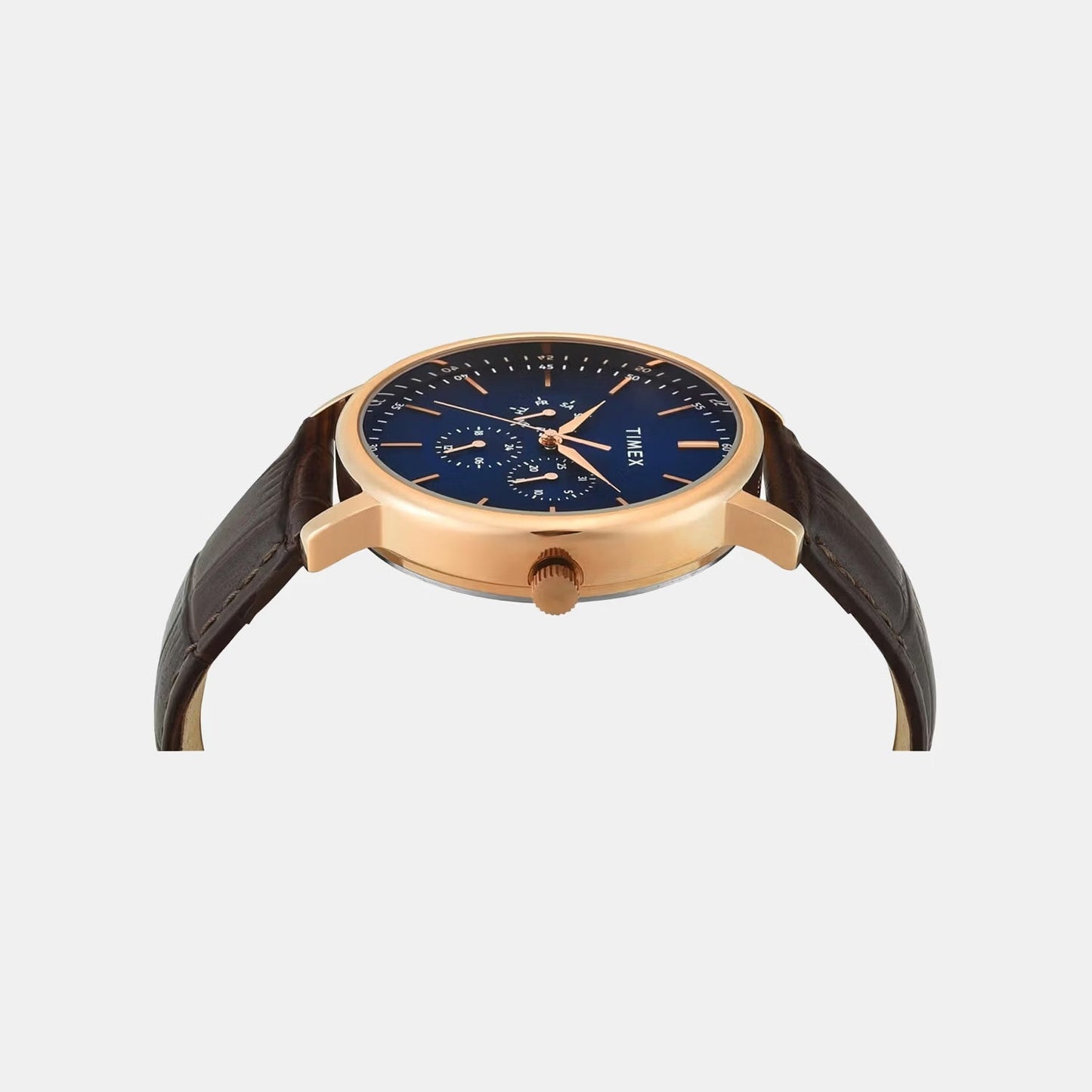 Trendline Men Quartz Dial Multi-Function Leather Watch TWTG12804
