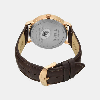 Trendline Men Quartz Dial Multi-Function Leather Watch TWTG12804