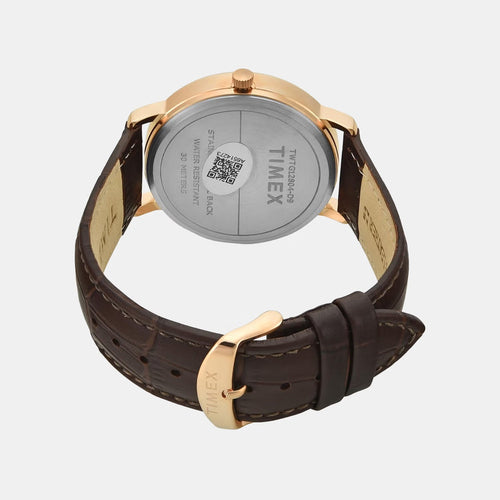 Trendline Men Quartz Dial Multi-Function Leather Watch TWTG12804