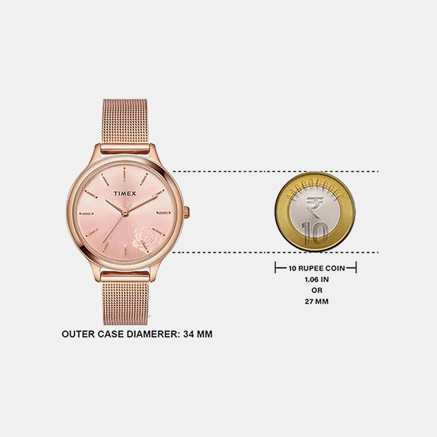 Trendline Women Quartz Dial Analog Stainless Steel Watch TWTL12102