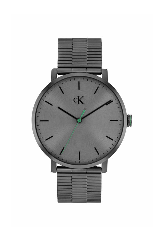 Real 42 mm Grey Dial Stainless Steel Analogue Watch For Men 25200551