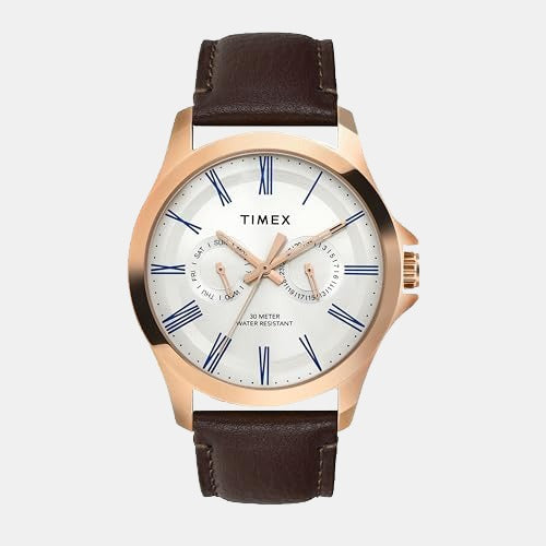 Classics Men Quartz Dial Analog Leather Watch TW000X128