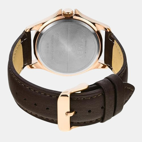Classics Men Quartz Dial Analog Leather Watch TW000X128