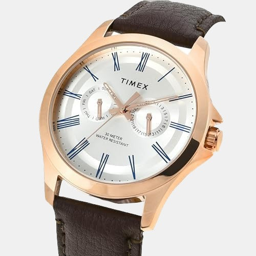 Classics Men Quartz Dial Analog Leather Watch TW000X128