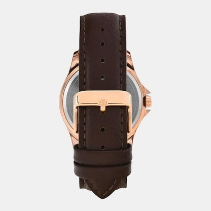 Classics Men Quartz Dial Analog Leather Watch TW000X128
