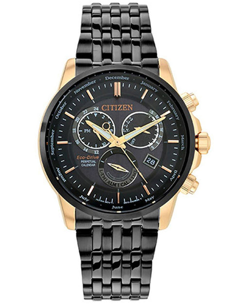 Citizen Men Perpetual calender Round Black Watches