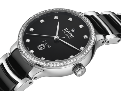 Centrix Automatic Diamonds Women Black Dial Analog Ceramic Watch R30228702