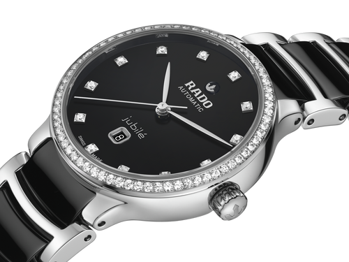 Centrix Automatic Diamonds Women Black Dial Analog Ceramic Watch R30228702