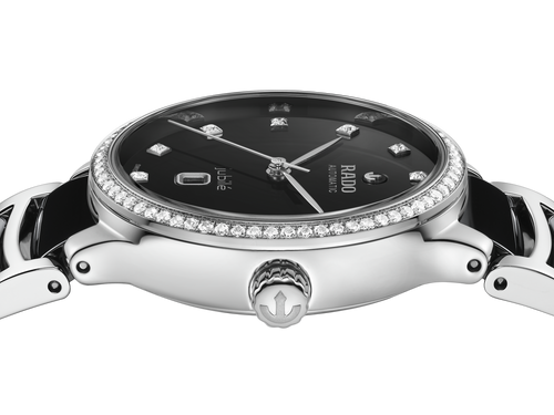 Centrix Automatic Diamonds Women Black Dial Analog Ceramic Watch R30228702