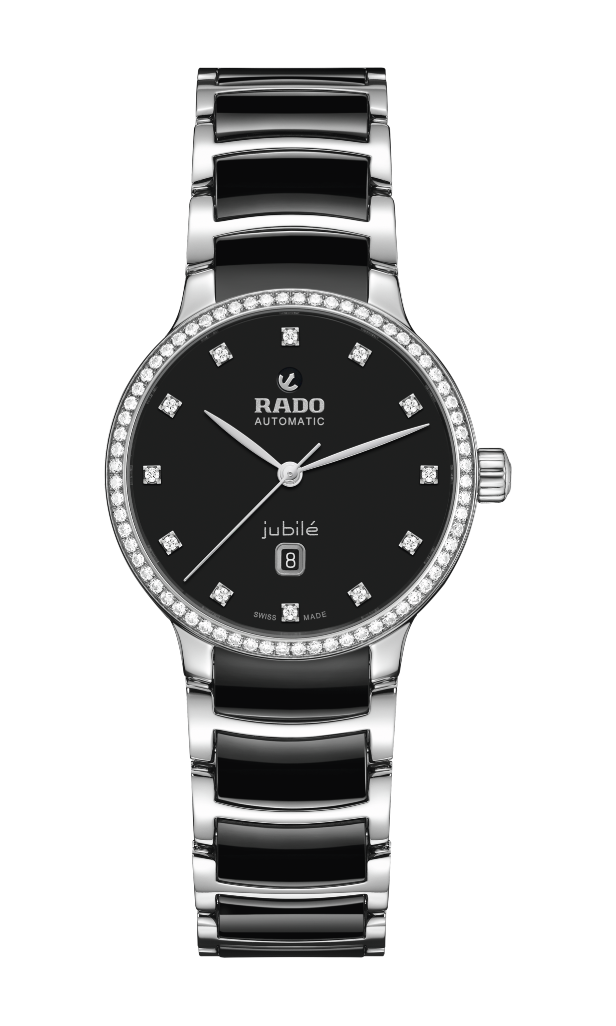 Centrix Automatic Diamonds Women Black Dial Analog Ceramic Watch R30228702