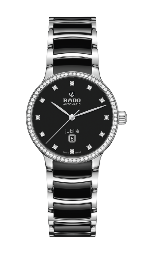 Centrix Automatic Diamonds Women Black Dial Analog Ceramic Watch R30228702