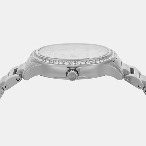 Sage Women Quartz White Dial Analog Stainless Steel Watch MK4807