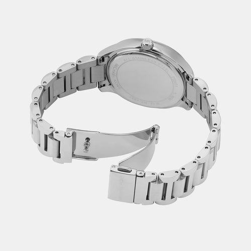 Sage Women Quartz White Dial Analog Stainless Steel Watch MK4807
