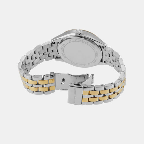 Harlowe Women Quartz Silver Dial Analog Stainless Steel Watch MK4811