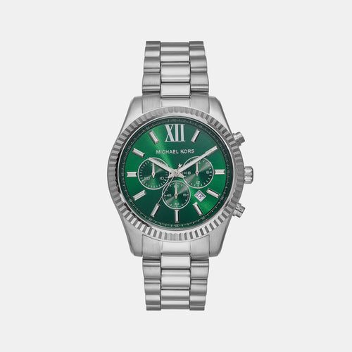 Lexington Men Quartz Green Dial Chronograph Stainless Steel Watch MK9152