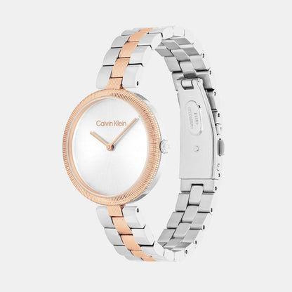 Gleam Women Quartz Silver Dial Analog Stainless Steel Watch 25100040