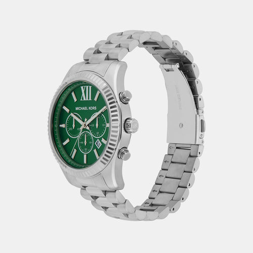 Lexington Men Quartz Green Dial Chronograph Stainless Steel Watch MK9152
