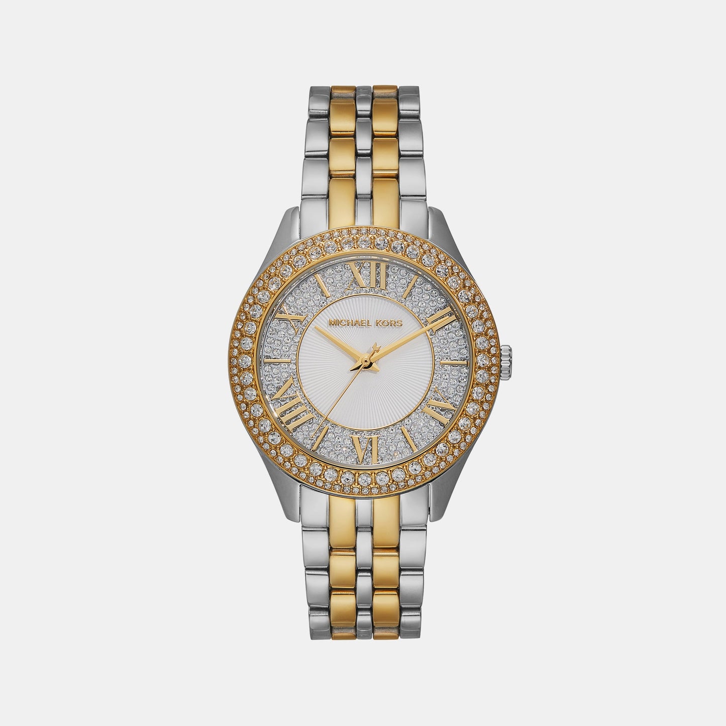 Harlowe Women Quartz Silver Dial Analog Stainless Steel Watch MK4811