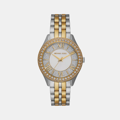 Harlowe Women Quartz Silver Dial Analog Stainless Steel Watch MK4811