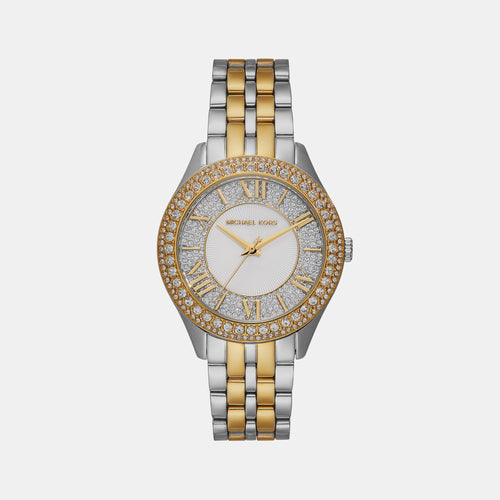 Harlowe Women Quartz Silver Dial Analog Stainless Steel Watch MK4811