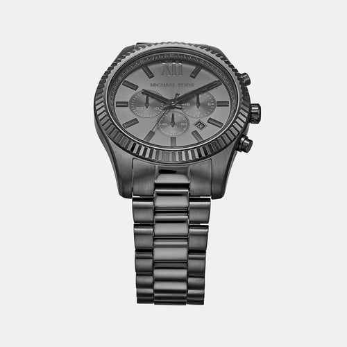 Lexington Men Quartz Black Dial Chronograph Stainless Steel Watch MK9154