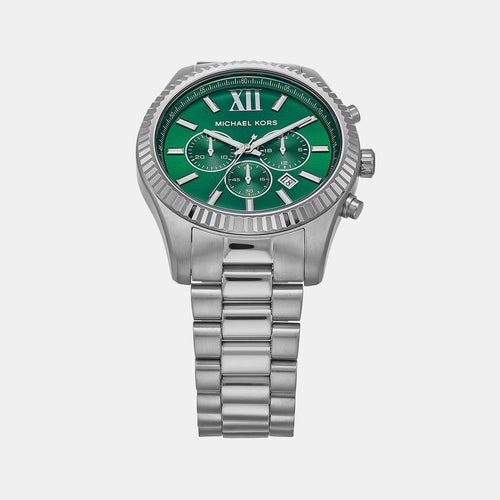 Lexington Men Quartz Green Dial Chronograph Stainless Steel Watch MK9152
